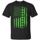 Irish Flag Shamrocks Line Funny Gifts Patrick's Day T-Shirt CustomCat