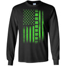 Irish Flag Shamrocks Line Funny Gifts Patrick's Day T-Shirt CustomCat