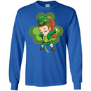 Irish Girl Dabbing Shamrock Funny Gifts Patrick's Day T-Shirt CustomCat