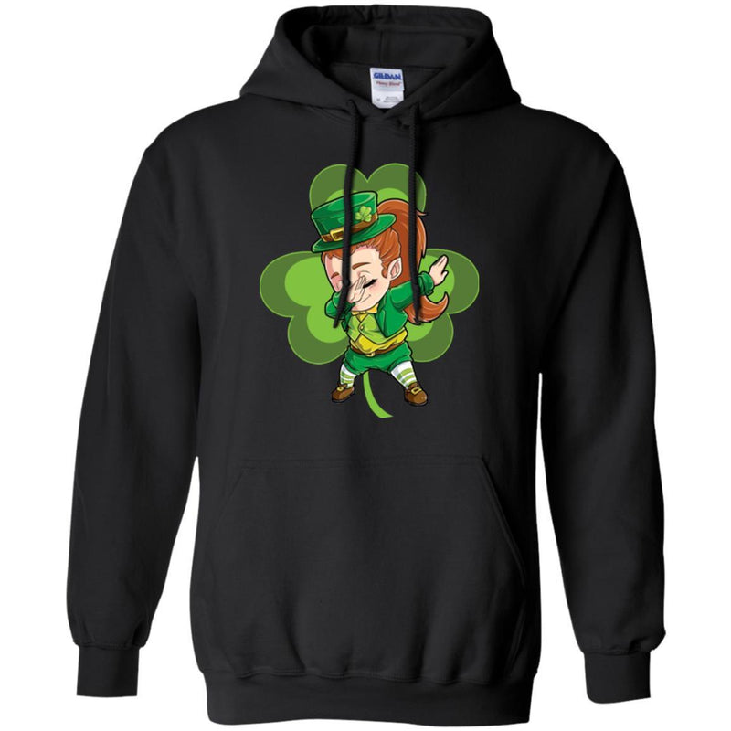 Irish Girl Dabbing Shamrock Funny Gifts Patrick's Day T-Shirt CustomCat