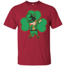 Irish Girl Dabbing Shamrock Funny Gifts Patrick's Day T-Shirts CustomCat