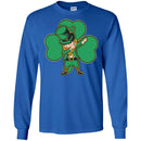 Irish Girl Dabbing Shamrock Funny Gifts Patrick's Day T-Shirts CustomCat