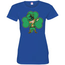 Irish Girl Dabbing Shamrock Funny Gifts Patrick's Day T-Shirts CustomCat
