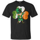 Irish Girl Dabbing Shamrock Irish Flag Funny Gifts Patrick's Day T-Shirt CustomCat