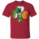 Irish Girl Dabbing Shamrock Irish Flag Funny Gifts Patrick's Day T-Shirt CustomCat