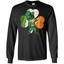 Irish Girl Dabbing Shamrock Irish Flag Funny Gifts Patrick's Day T-Shirt CustomCat