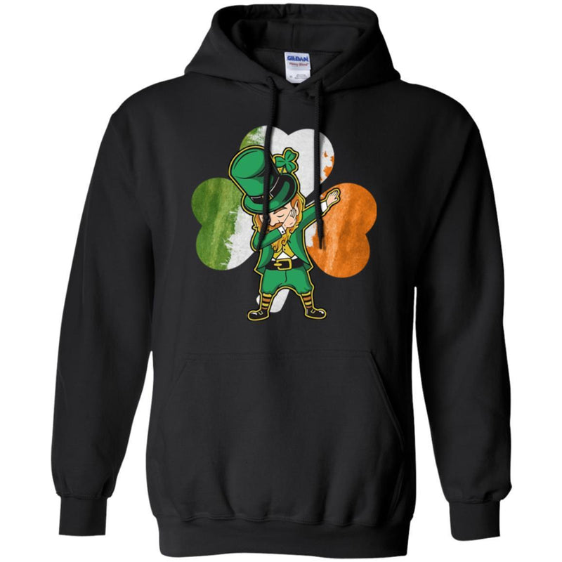 Irish Girl Dabbing Shamrock Irish Flag Funny Gifts Patrick's Day T-Shirt CustomCat