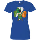 Irish Girl Dabbing Shamrock Irish Flag Funny Gifts Patrick's Day T-Shirt CustomCat