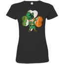 Irish Girl Dabbing Shamrock Irish Flag Funny Gifts Patrick's Day T-Shirt CustomCat