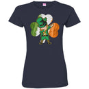 Irish Girl Dabbing Shamrock Irish Flag Funny Gifts Patrick's Day T-Shirt CustomCat