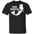 Irish Mermaid Funny Mermaid T-shirt CustomCat