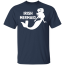 Irish Mermaid Funny Mermaid T-shirt CustomCat