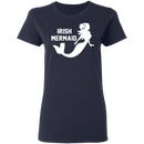 Irish Mermaid Funny Mermaid T-shirt CustomCat