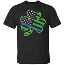 Irish Police Flag In Shamrock Funny Gifts Patrick's Day T-Shirts CustomCat