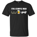 Jeep T Shirt I'm A Simple Man boob Beer Jeep Funny Gifts Jeepers Shirts CustomCat