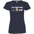Jeep T Shirt I'm A Simple Man boob Beer Jeep Funny Gifts Jeepers Shirts CustomCat