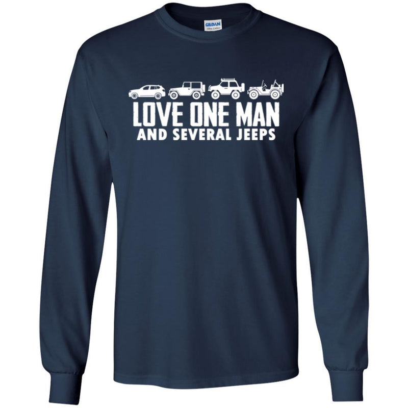 Jeep T Shirt Love One Man And Several Jeeps Funny Gifts Jeepers Shirts CustomCat