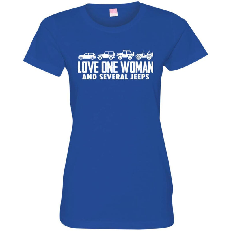 Jeep T Shirt Love One Woman And Several Jeeps Funny Gifts Jeepers Shirts CustomCat