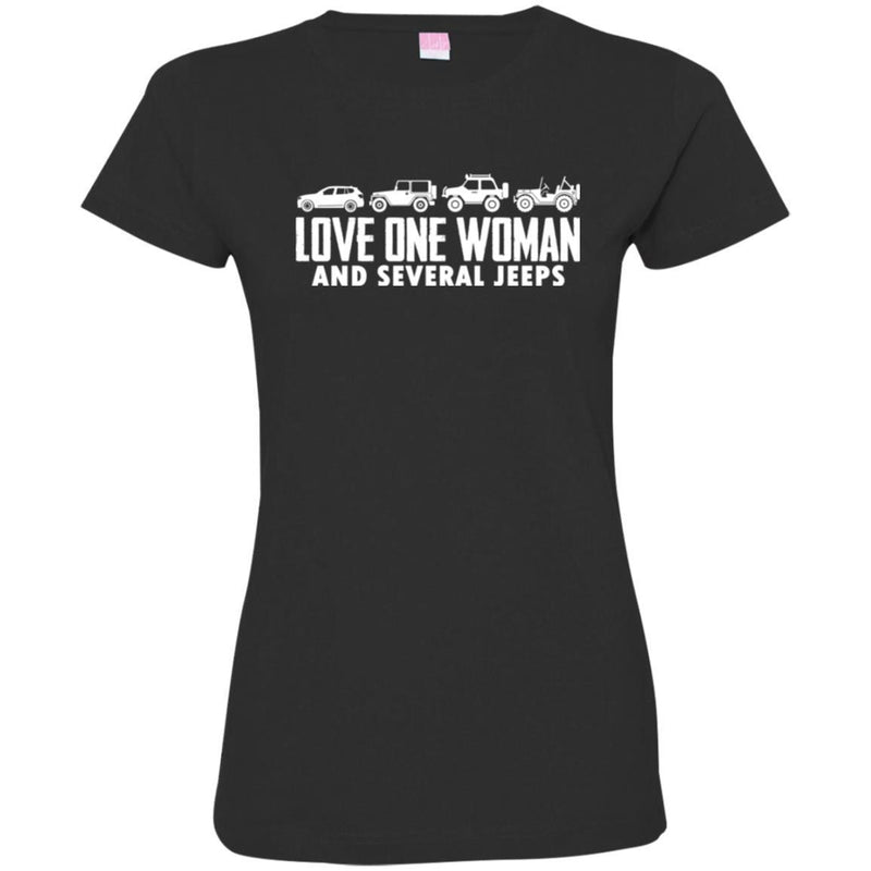 Jeep T Shirt Love One Woman And Several Jeeps Funny Gifts Jeepers Shirts CustomCat