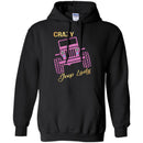 Jeep T-Shirt Shop Crazy Jeep Lady Hot Pink Tees For Jeep Lovers Tee Shirt CustomCat