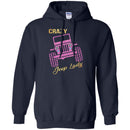 Jeep T-Shirt Shop Crazy Jeep Lady Hot Pink Tees For Jeep Lovers Tee Shirt CustomCat
