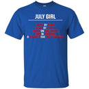 July Girl Hated By Many Loved By Plenty Heart On Her Sleeve Fire In Her Soul Shirts CustomCat