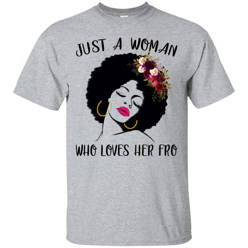 Just A Black Girl Who Loves Afro T-shirts CustomCat