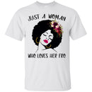 Just A Black Girl Who Loves Afro T-shirts CustomCat
