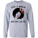 Just A Black Girl Who Loves Afro T-shirts CustomCat