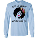 Just A Black Girl Who Loves Afro T-shirts CustomCat