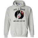 Just A Black Girl Who Loves Afro T-shirts CustomCat