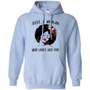 Just A Black Girl Who Loves Afro T-shirts CustomCat
