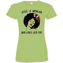 Just A Black Girl Who Loves Afro T-shirts CustomCat