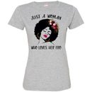 Just A Black Girl Who Loves Afro T-shirts CustomCat