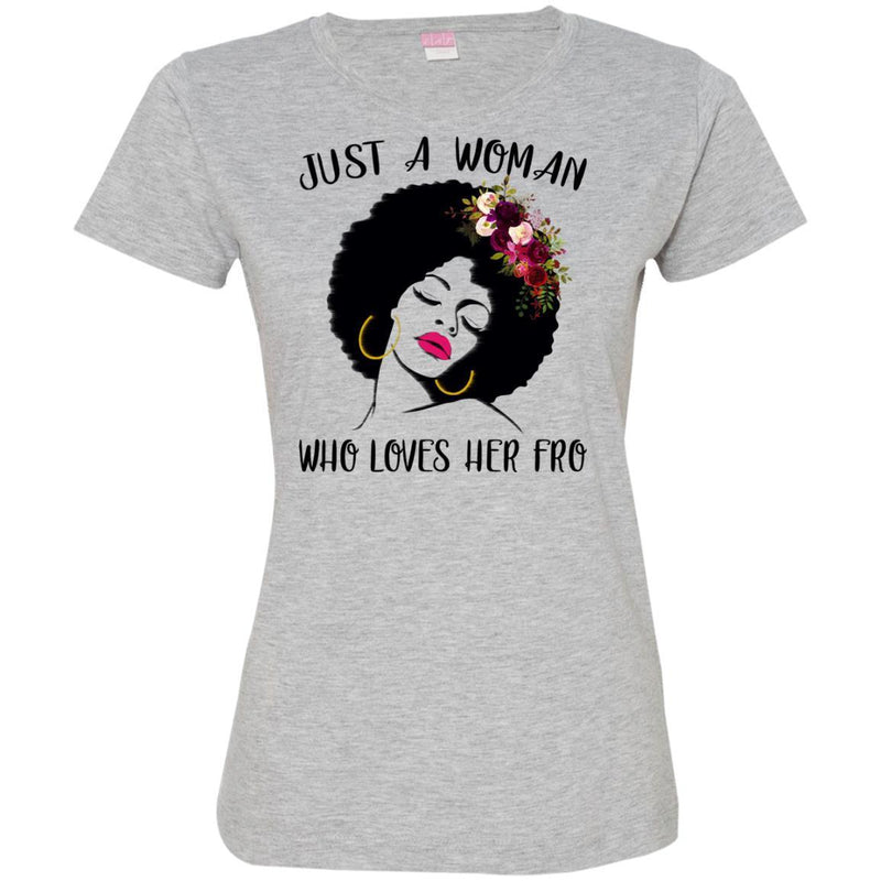Just A Black Girl Who Loves Afro T-shirts CustomCat