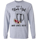 Just A Black Girl Who Loves Beer T-shirts CustomCat