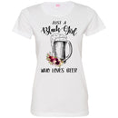 Just A Black Girl Who Loves Beer T-shirts CustomCat