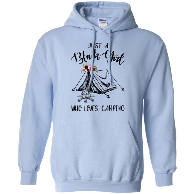 Just A Black Girl Who Loves Camping T-shirts CustomCat