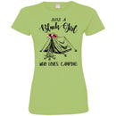 Just A Black Girl Who Loves Camping T-shirts CustomCat