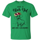 Just A Black Girl Who Loves Dachshunds T-shirts CustomCat