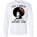 Just A Black Girl Who Loves Her Natural Hair T-shirts CustomCat