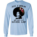 Just A Black Girl Who Loves Her Natural Hair T-shirts CustomCat
