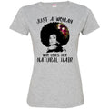 Just A Black Girl Who Loves Her Natural Hair T-shirts CustomCat