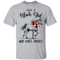 Just A Black Girl Who Loves Horses T-shirts CustomCat