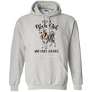 Just A Black Girl Who Loves Huskies T-shirts CustomCat