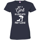 Just A Girl In Love With Her Corgi Funny Gift Lover Dog Tee Shirt CustomCat