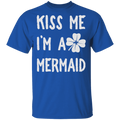 Kiss Me I'm A Mermaid Funny Mermaid T-shirt CustomCat