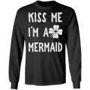 Kiss Me I'm A Mermaid Funny Mermaid T-shirt CustomCat
