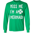 Kiss Me I'm A Mermaid Funny Mermaid T-shirt CustomCat
