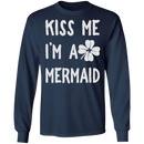 Kiss Me I'm A Mermaid Funny Mermaid T-shirt CustomCat
